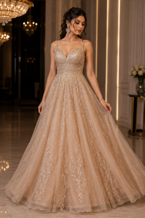 Champagne Party Gown