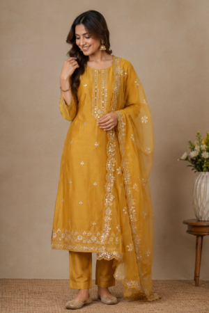 Festive Chanderi Suit